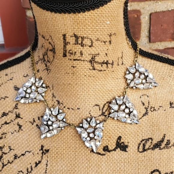 Rhinestone Chevron‎ necklace NWT - Picture 2 of 5